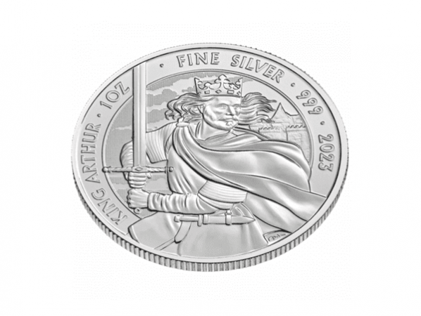 2023英國傳說-亞瑟王銀幣1盎司