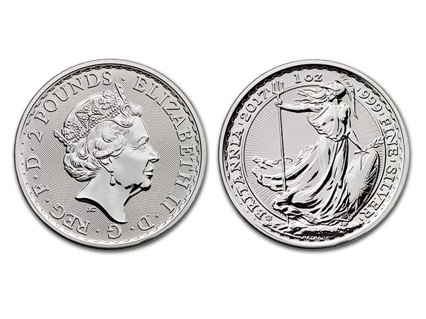 2017英國大不列顛20周年紀念銀幣1盎司