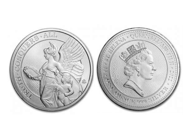2022聖海倫娜女王的美德-真理銀幣1盎司