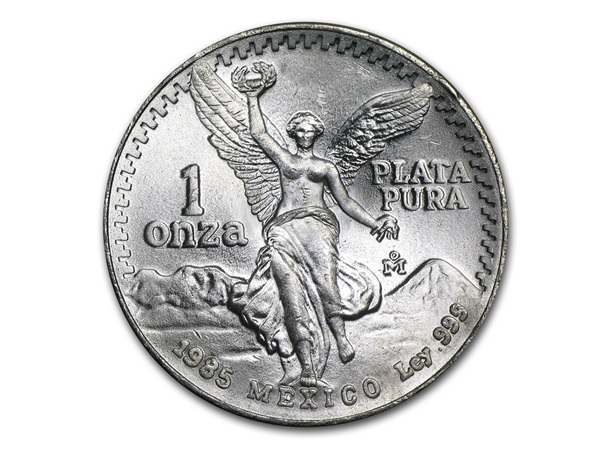 1985墨西哥獨立天使銀幣1盎司