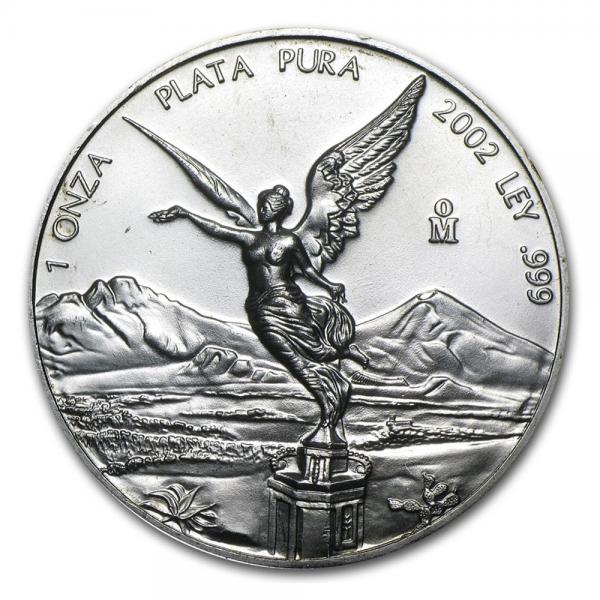 2002墨西哥獨立天使銀幣1盎司
