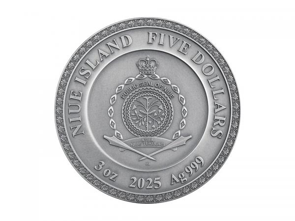 2025紐埃阿波羅 - 太陽神之顏銀幣3盎司