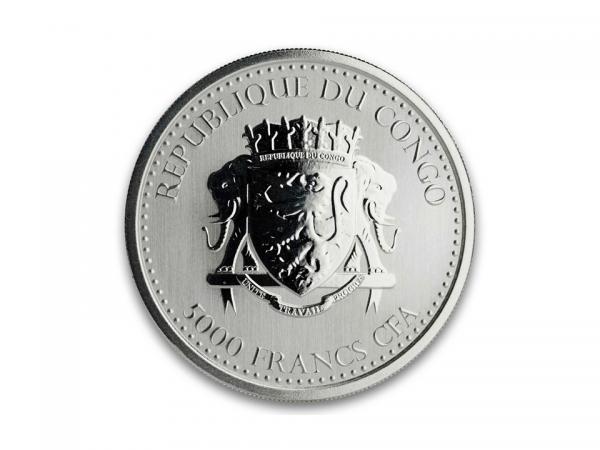 2019剛果大猩猩銀幣1盎司