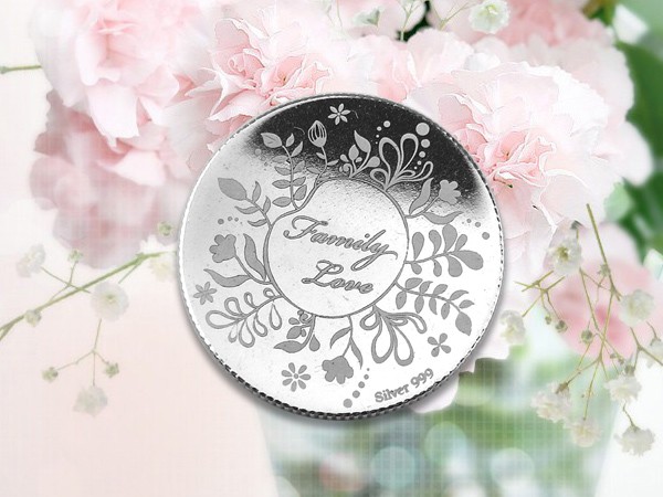 母親節感恩銀幣 3.5錢 (美滿家庭)