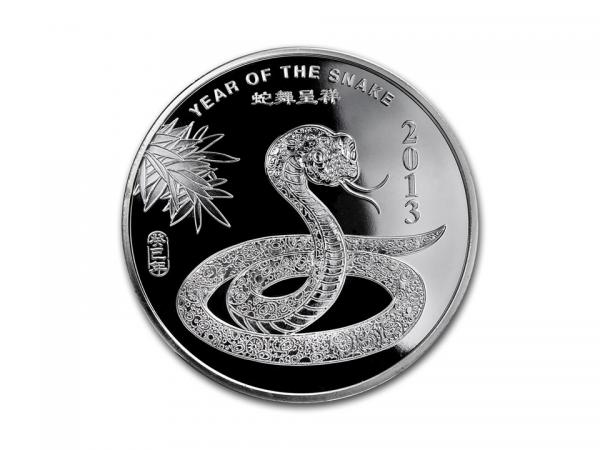 2013美國生肖蛇年銀幣0.5盎司