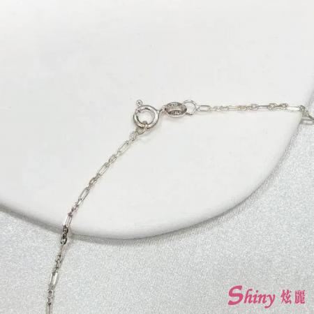 925純銀造型十字項鍊 44cm