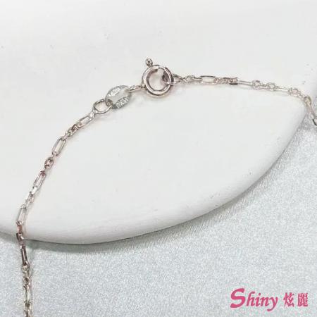 925純銀子母十字鍊 44cm
