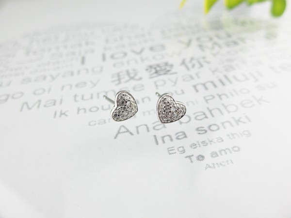 925純銀耳環-愛妳的心NO1