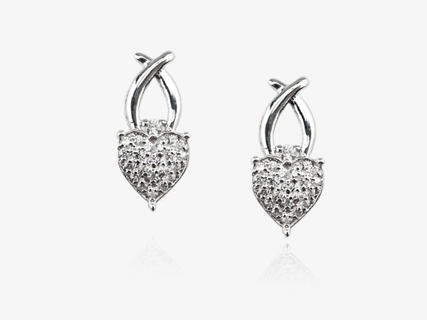 925純銀耳環-愛妳的心NO8