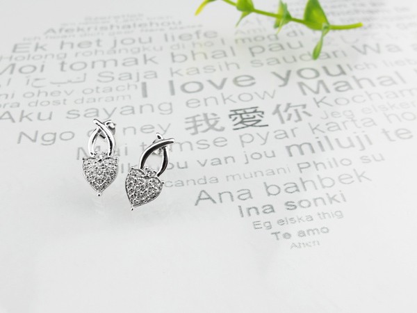 925純銀耳環-愛妳的心NO8