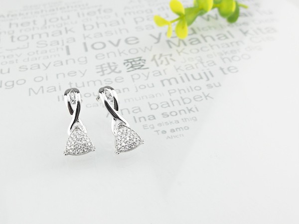 925純銀耳環-微心愛戀NO1
