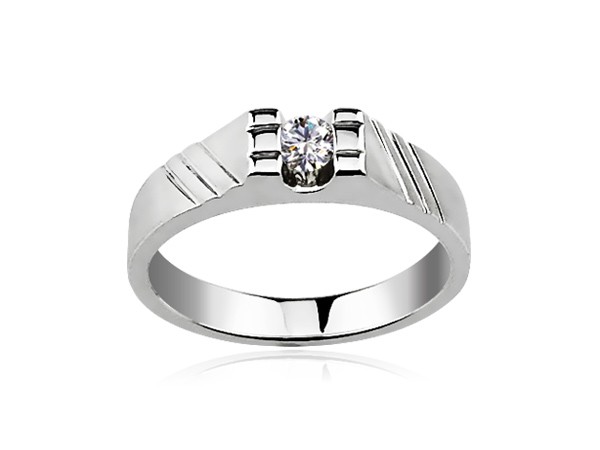 十分美鑽  0.1ct  女戒(八心八箭)