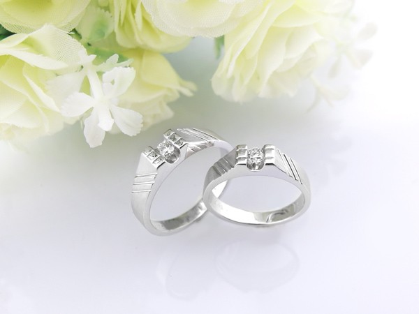 十分美鑽  0.1ct  女戒(八心八箭)