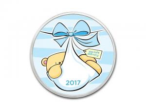 2017男孩誕生彩色銀幣1盎司