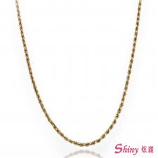 14K金義大利麻花項鍊 64CM