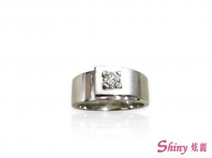 9K白30分鑽戒台 1.90錢 #12.5