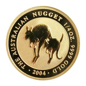 2004澳洲袋鼠金幣0.25盎司