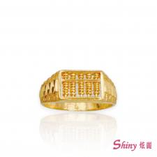 22K金算盤造型戒指 1.39錢