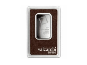 Valcambi鈀金條1盎司