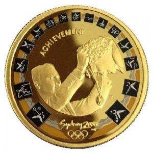 2000澳洲雪梨奧運精鑄金幣10克(頒獎典禮)