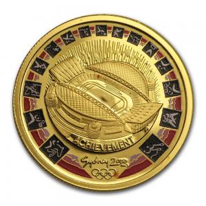 2000澳洲雪梨奧運精鑄金幣10克(體育場)