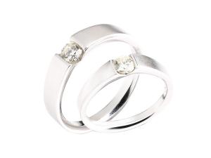 14K金簡約微霧系列鑽石對戒-男戒