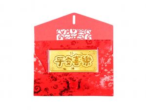 黃金紅包袋-平安喜樂 1克