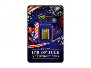 日耳曼美國獨立日金條1克