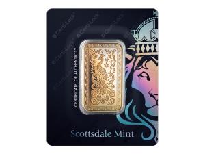 Scottsdale獅王金條1盎司-輝煌孔雀