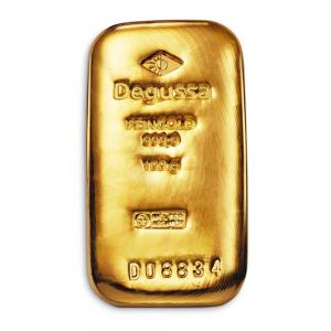Degussa瑞士金條100克