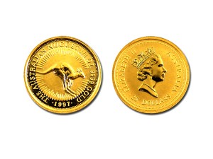 1997澳洲袋鼠金幣0.25盎司