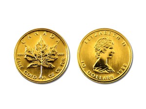 1988加拿大楓葉金幣0.25盎司