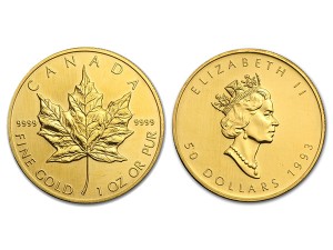 1993加拿大楓葉金幣1盎司