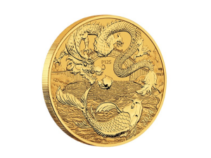 2024澳洲中國神話傳說 - 龍與錦鯉金幣1盎司