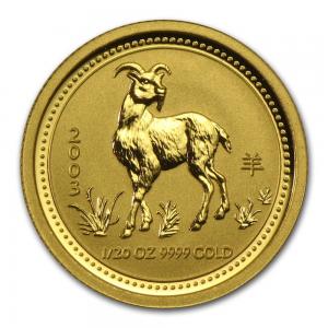 2003澳洲生肖羊年金幣0.05盎司(系列I)