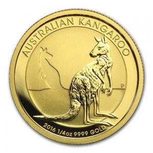2016澳洲袋鼠金幣0.25盎司