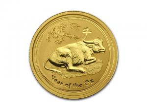 2009澳洲生肖牛年金幣0.1盎司