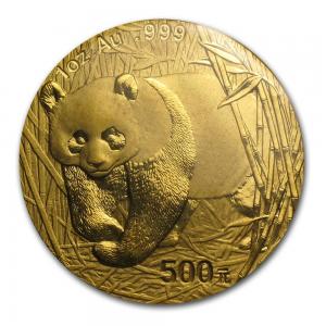 2001中國熊貓金幣1盎司