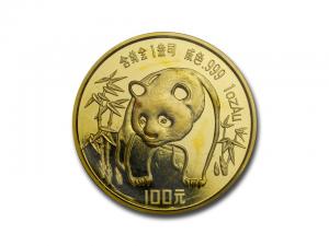 1986中國熊貓金幣1盎司