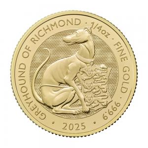 2025英都鐸獸女王的格雷伊獵犬金幣0.25盎司