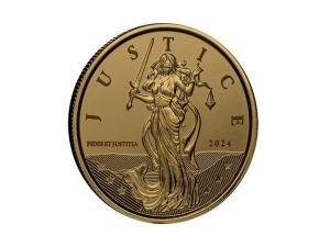 2024直布羅陀正義女神金幣1盎司