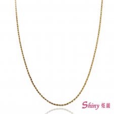黃金麻花項鍊 3.73錢 48CM
