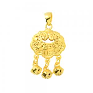 黃金硬金彌月墜子 0.42錢