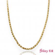 黃金短柱項鍊 8.02錢 60CM