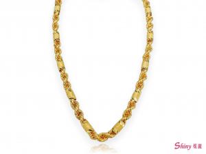 黃金麻花金管項鍊 58.88錢 60CM