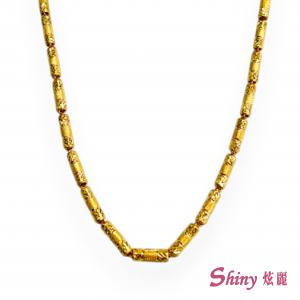 黃金金管項鍊 7.67錢 60CM