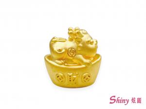 黃金招財豼貅寶寶擺件 1.38錢
