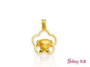 黃金生肖羊墜子 0.75錢