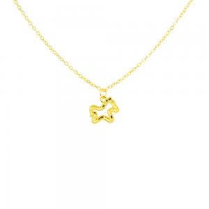 5D黃金馬年開運墜子 0.08錢-素面款