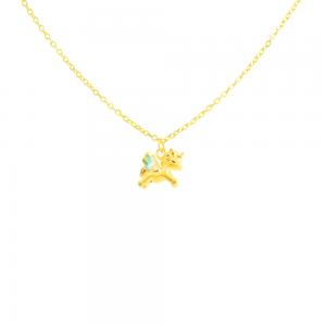 5D黃金馬年開運墜子 0.08錢-彩色款